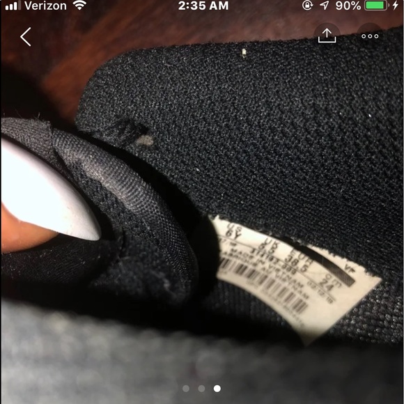 All black boys grade school size 6y AF1’s - Picture 3 of 4